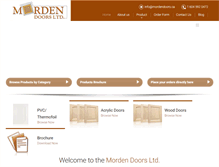 Tablet Screenshot of mordendoors.ca